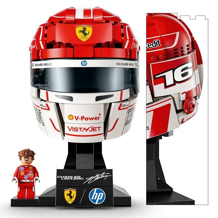 LEGO Editions 43014 Scuderia Ferrari HP Casque de Charles Leclerc - Maquette Produit F1