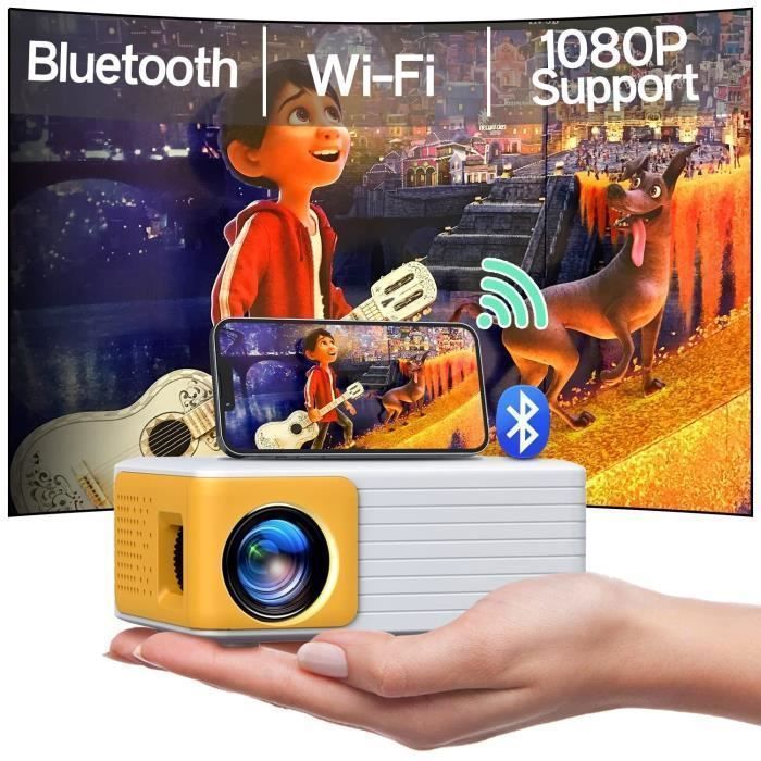 Projetor de vídeo YOTON Y3-PW - Wi-Fi Bluetooth - Portátil - Mini projetor Full HD 1080P