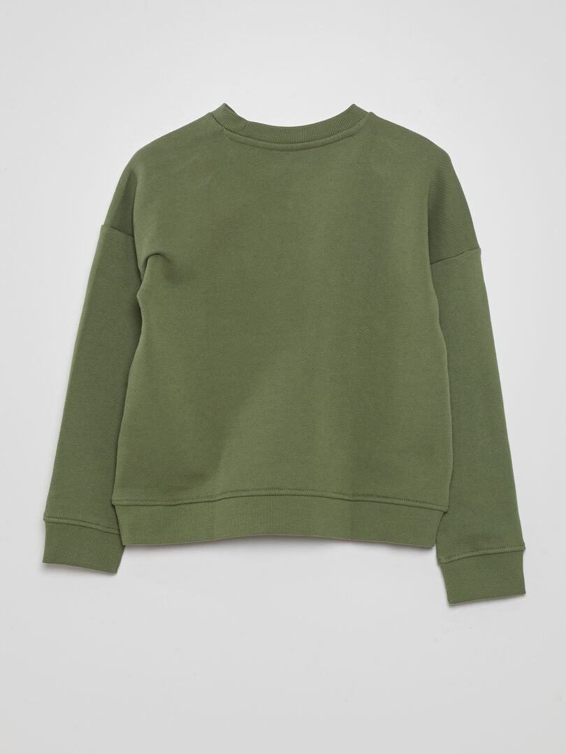 Lichtgewicht fleece sweatshirt - groen