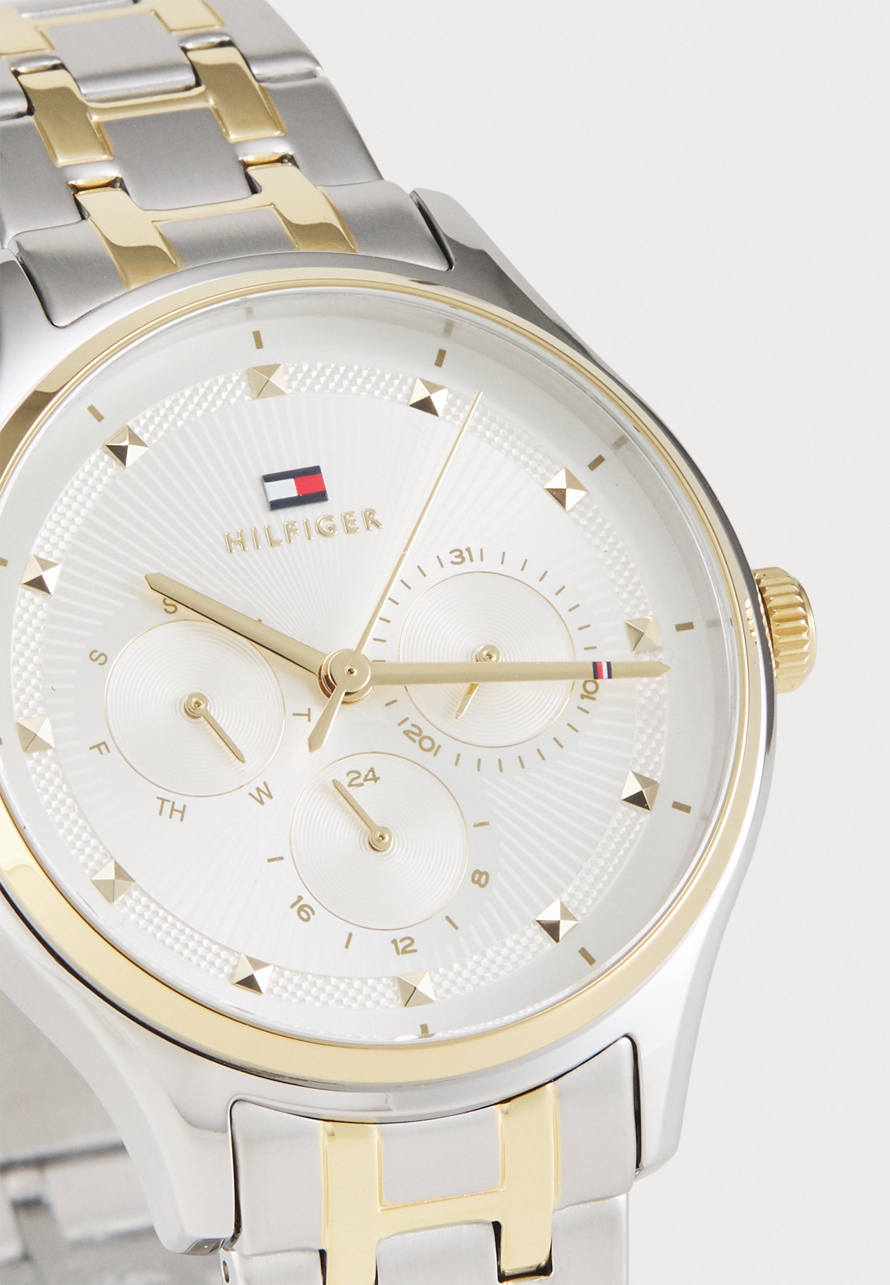 Tommy Hilfiger GIANNA UNISEX - Orologio cronografo - color argento/bianco/oro
