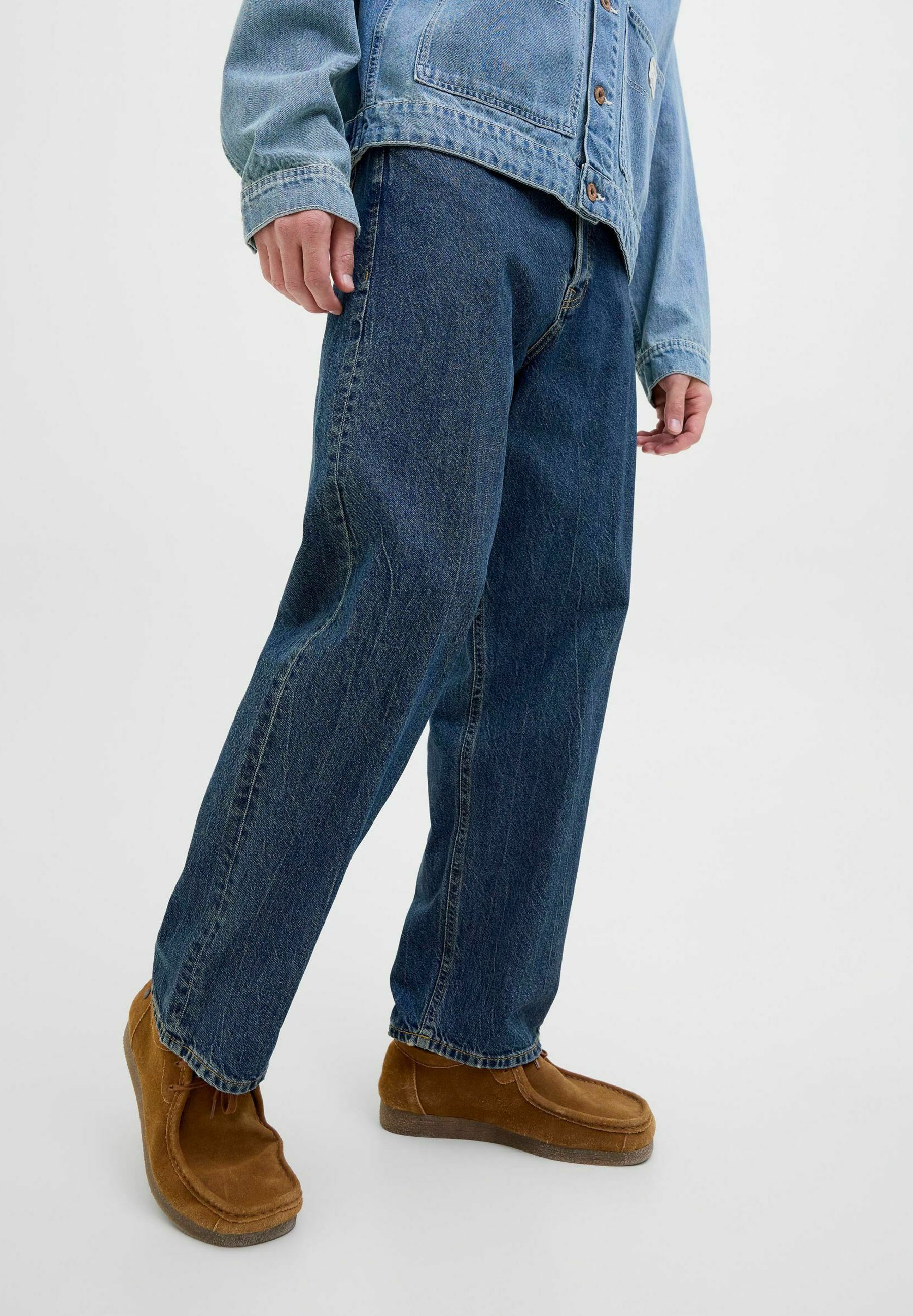 Jack & Jones JJIEDDIE - Baggy jeans - blauwe denim