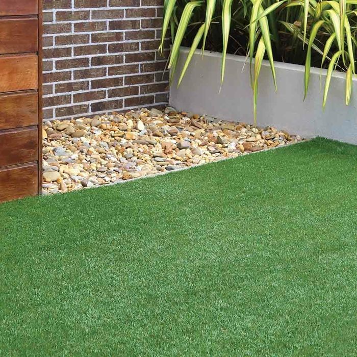Grama sintética em rolo - 1m x 4m - Alta densidade - 4m² - Terra para jardim - Altura da fibra: 1cm - 2200 dtex