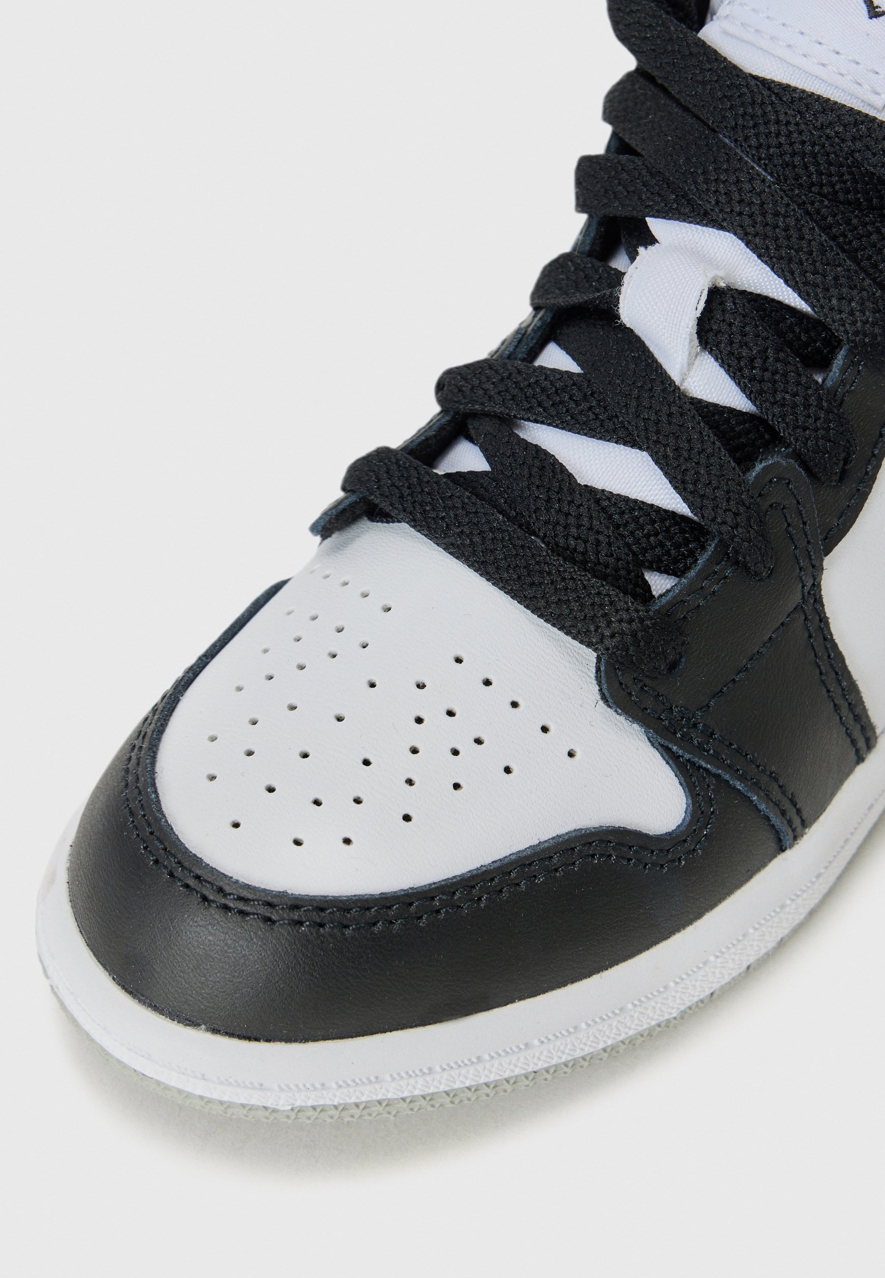 Jordan JORDAN 1 MID UNISEX - Hoge sneakers - wit/zwart/rookgrijs