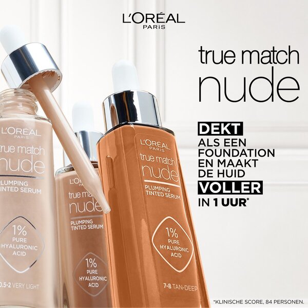 L'Oréal Paris True Match Nude 4-5 Medium Volumizing Tinted Serum Foundation<br>30ml