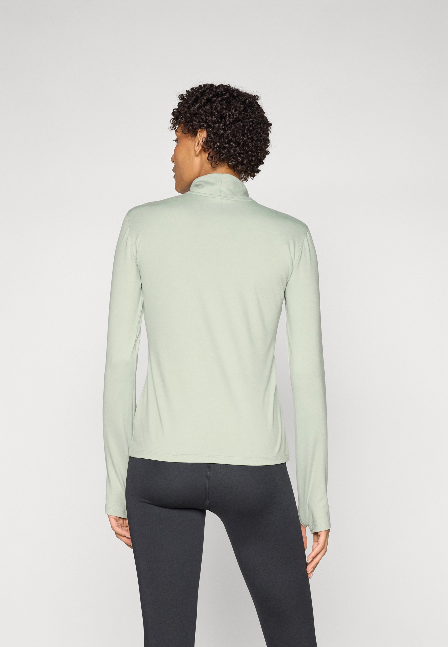 ESSENTIALS SPACE DYE QUARTER ZIP - Topper langermet - garter snake