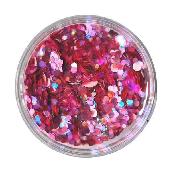 Luvyah Cosmetics Candy Pink Festival Körperglitzer Gesicht 10g