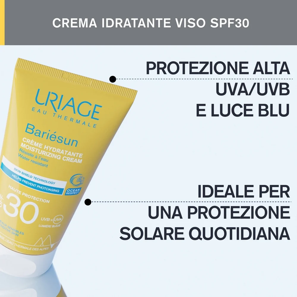 BARIESUN Crema Solare Idratante SPF30 - Solare viso alta prot.