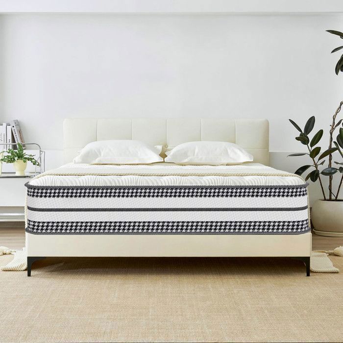 Colchón de lujo de 90x200 cm, espuma de alta resiliencia + látex azul - Reversible - 26 cm de grosor - Ergonómico - Hipoalergénico - Oeko-Tex