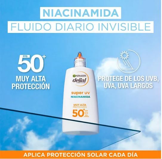 Delial Super UV niacínamidový pleťový krém SPF 50 Ochrana tváre