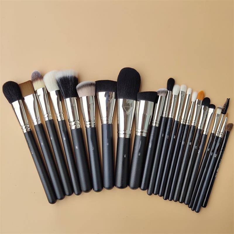 1 Pennello per il trucco serie M: fondotinta, fard, ombretto, trucco occhi, sfumatura, correttore, strumento cosmetico professionale
