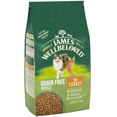 James Wellbeloved Adult Cat Spannmålsfritt - Kalkon