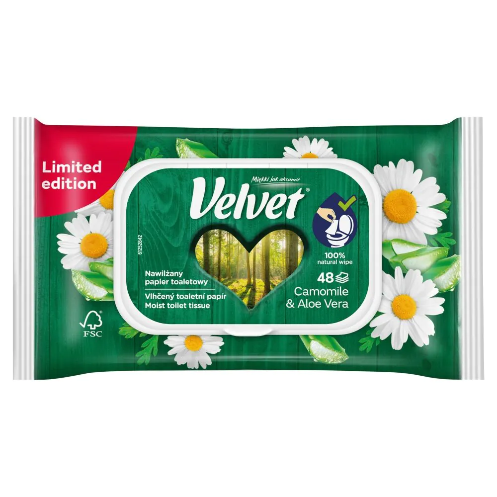 Velvet Papier Toaletowy Nawilżany Rumianek