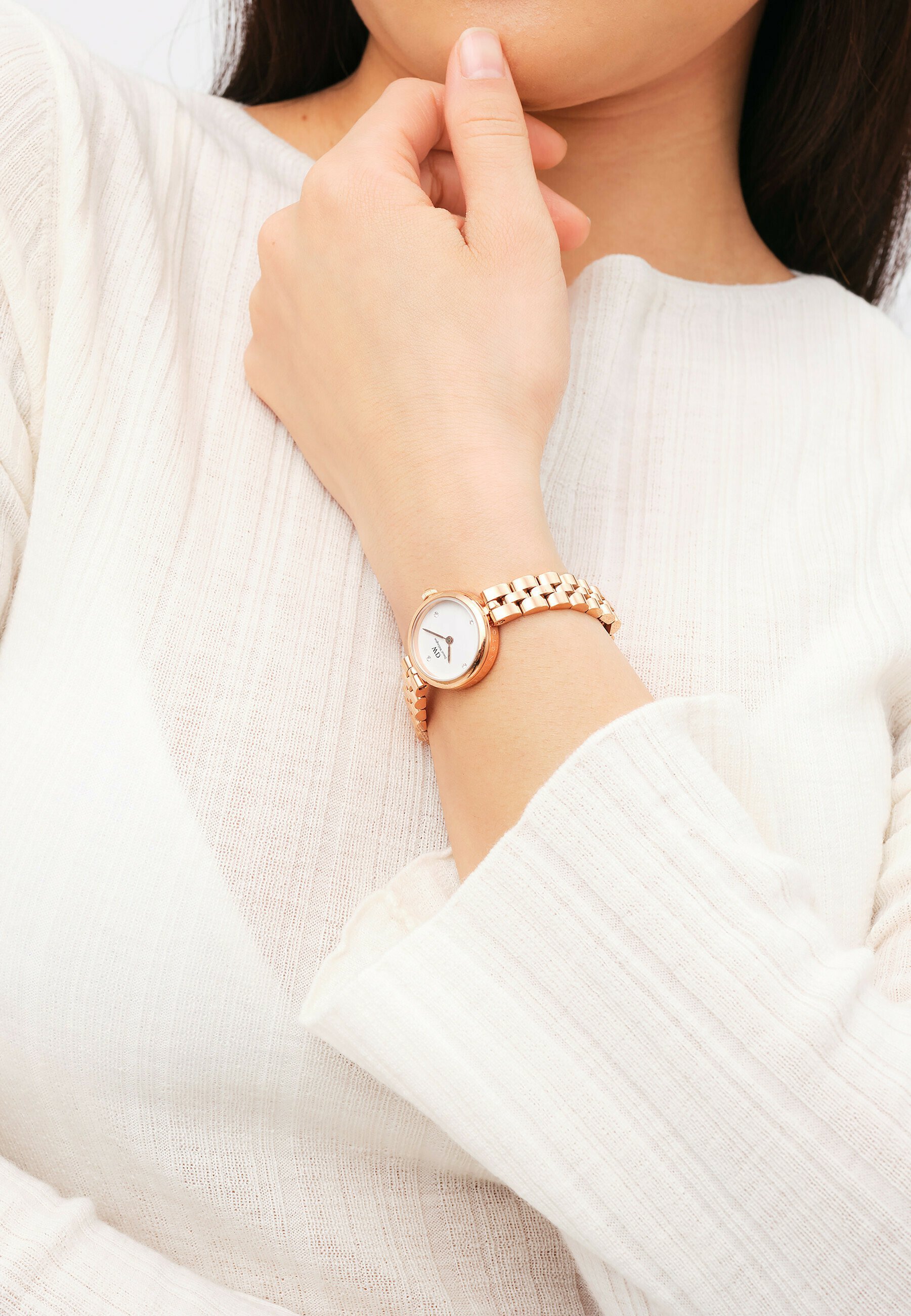 Daniel Wellington ELAN LUMINE - Hodinky - růžovo-zlatá