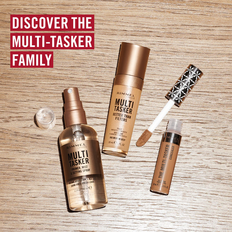 Rimmel Multi-Tasker Better Than Filters verhelderende primer voor een egale teint.
