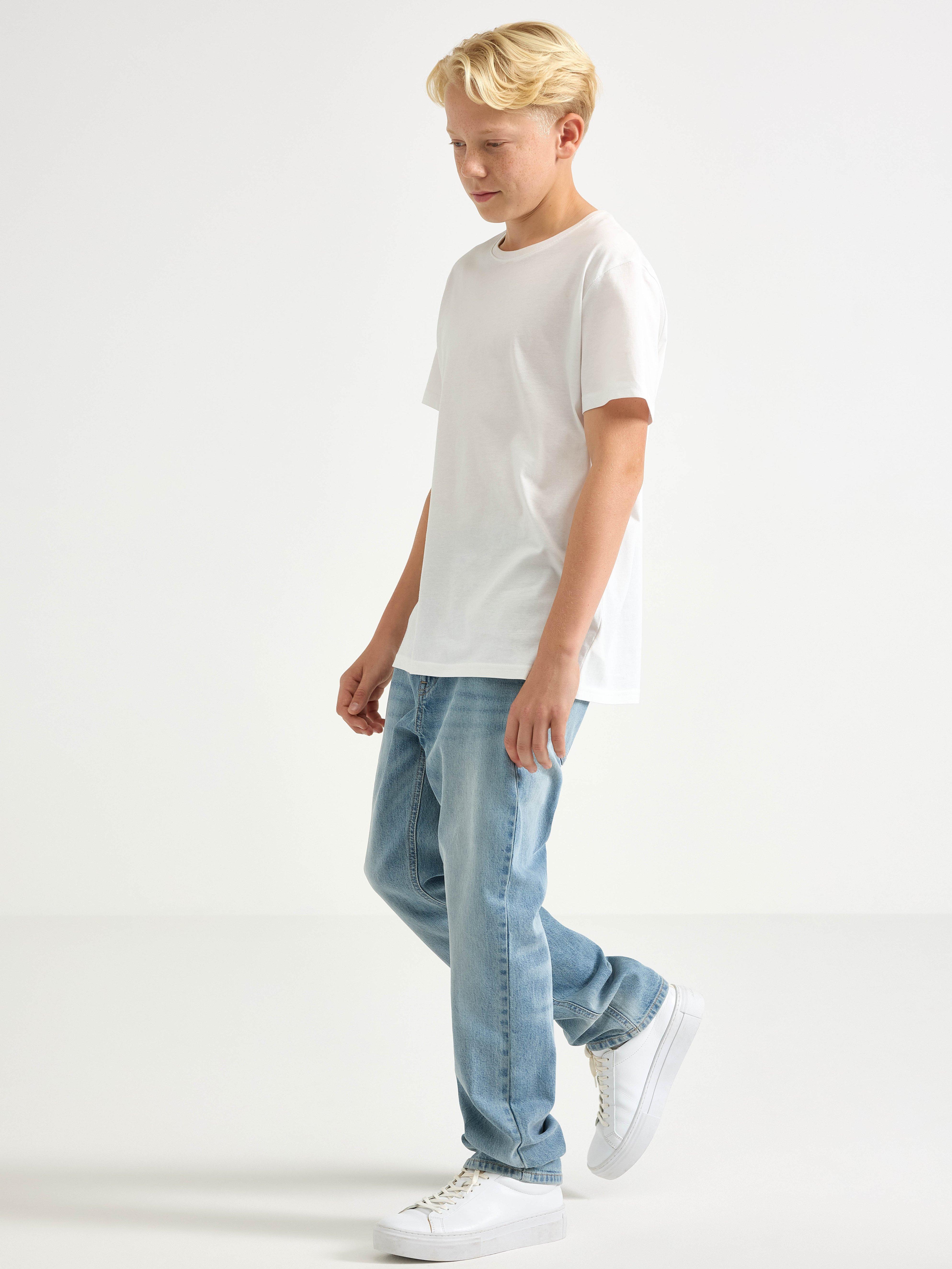 STAFFAN Jeans rectos de corte regular, mezclilla clara