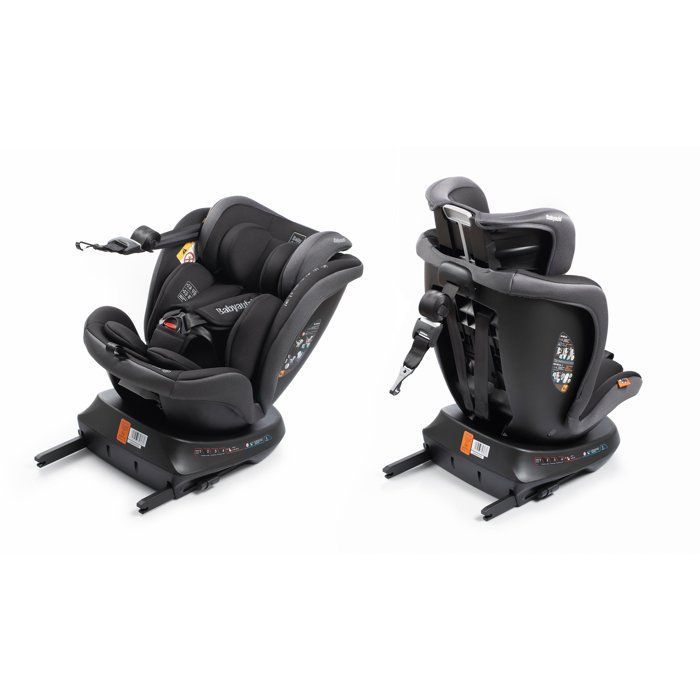 Cadeira auto - BABYAUTO - RODIA - Grupo 0/1/2/3 - 40/150 cm - Tamanho I - Giratória - Reclinável - Com redutor - Cinza Pedra