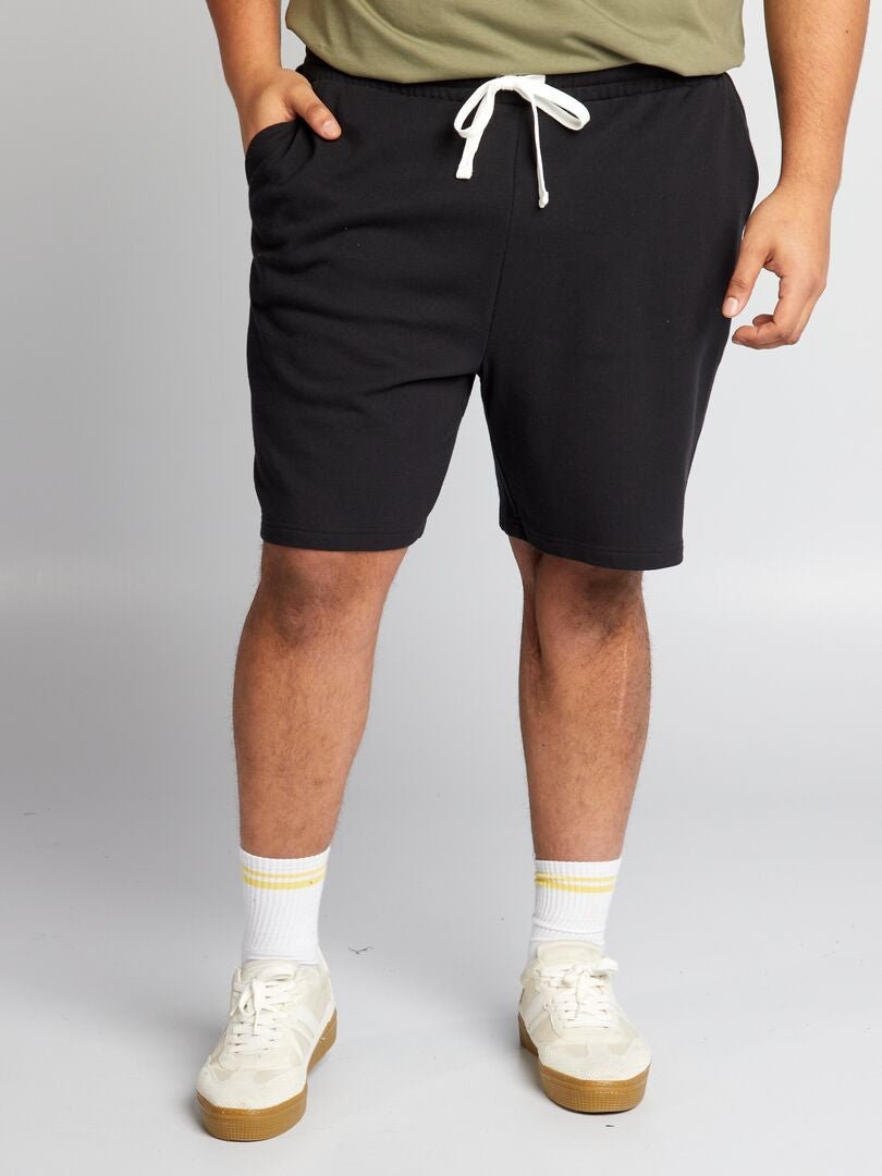 Fleece shorts - Zwart