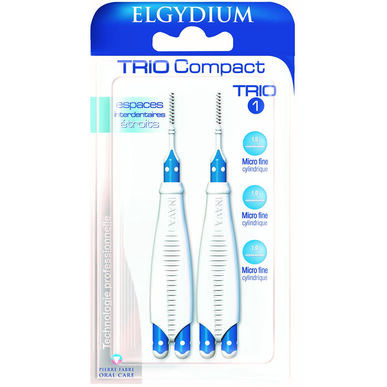 Elgydium Trio kompaktni set uskih interdentalnih četkica (2 kom.)