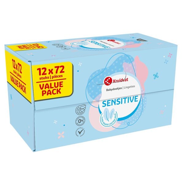 Kruidvat Sensitive losion maramice<br>12 x 72 komada