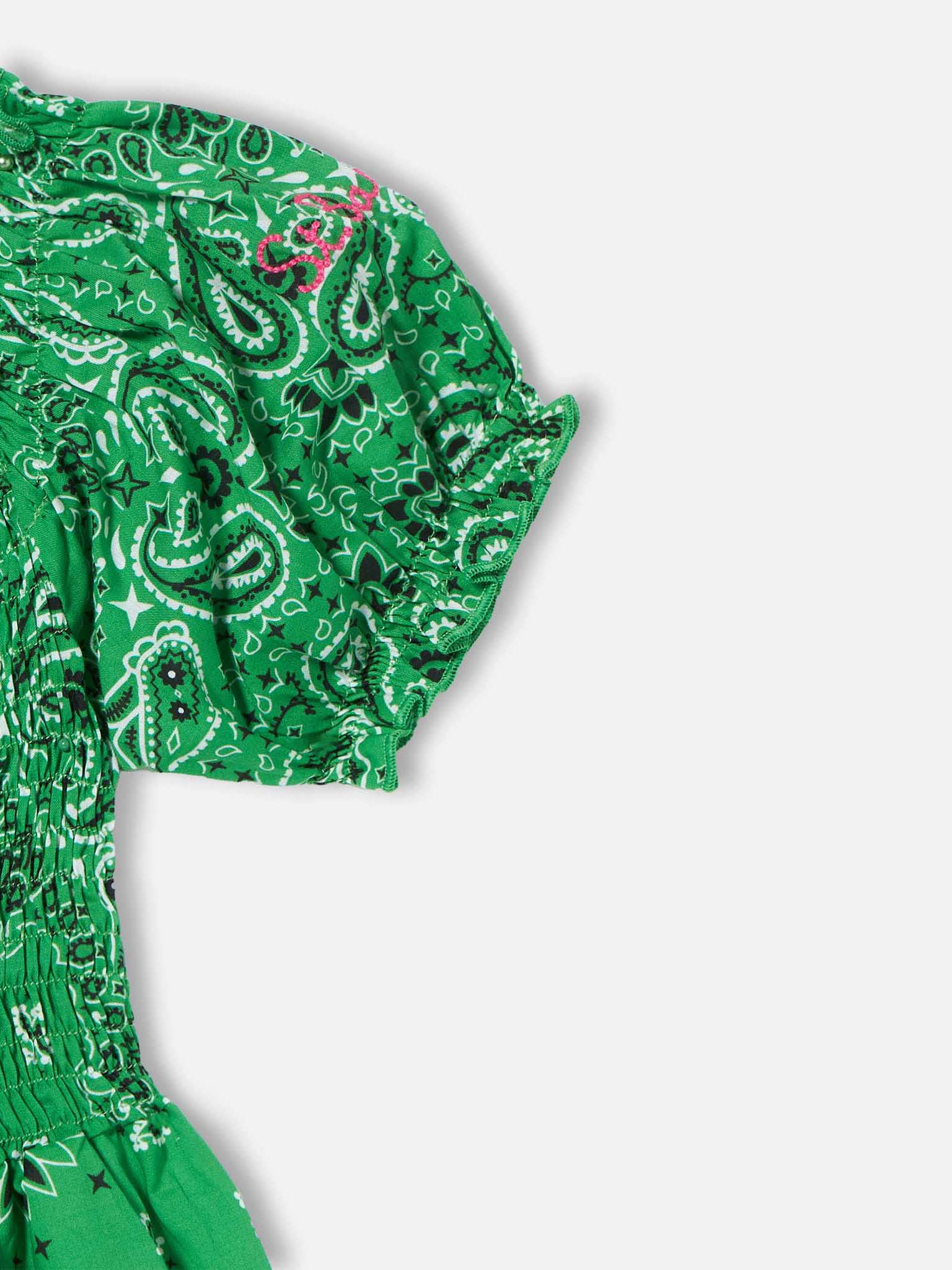 Babyjurk met bandana-print