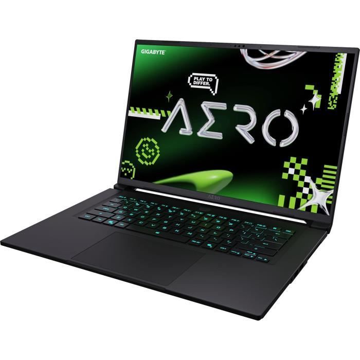 PC Portable gamer GIGABYTE AERO X16 1WH93FRC94AH - 16'' QHD+ 165HZ - RTX5070 - AMD RYZEN AI 7 350 - 16Go - 1To SSD - Win 11 FAMILLE