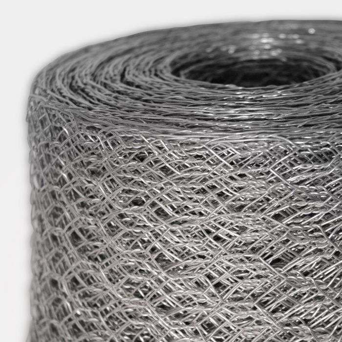 Triple Twist Wire Mesh, Galvanized, Hexagonal Mesh, 25 mm Mesh Size, 50 cm x 25 m