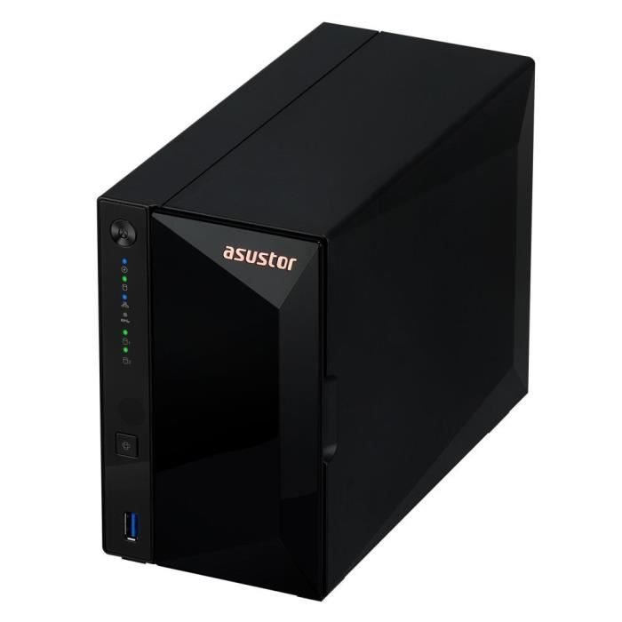 Server NAS - ASUSTOR - AS3302T v2 Drivestor 2 Pro Gen2 - Quad-Core 1.7GHz - 2GB DDR4 - 2.5GbE - 2 alloggiamenti