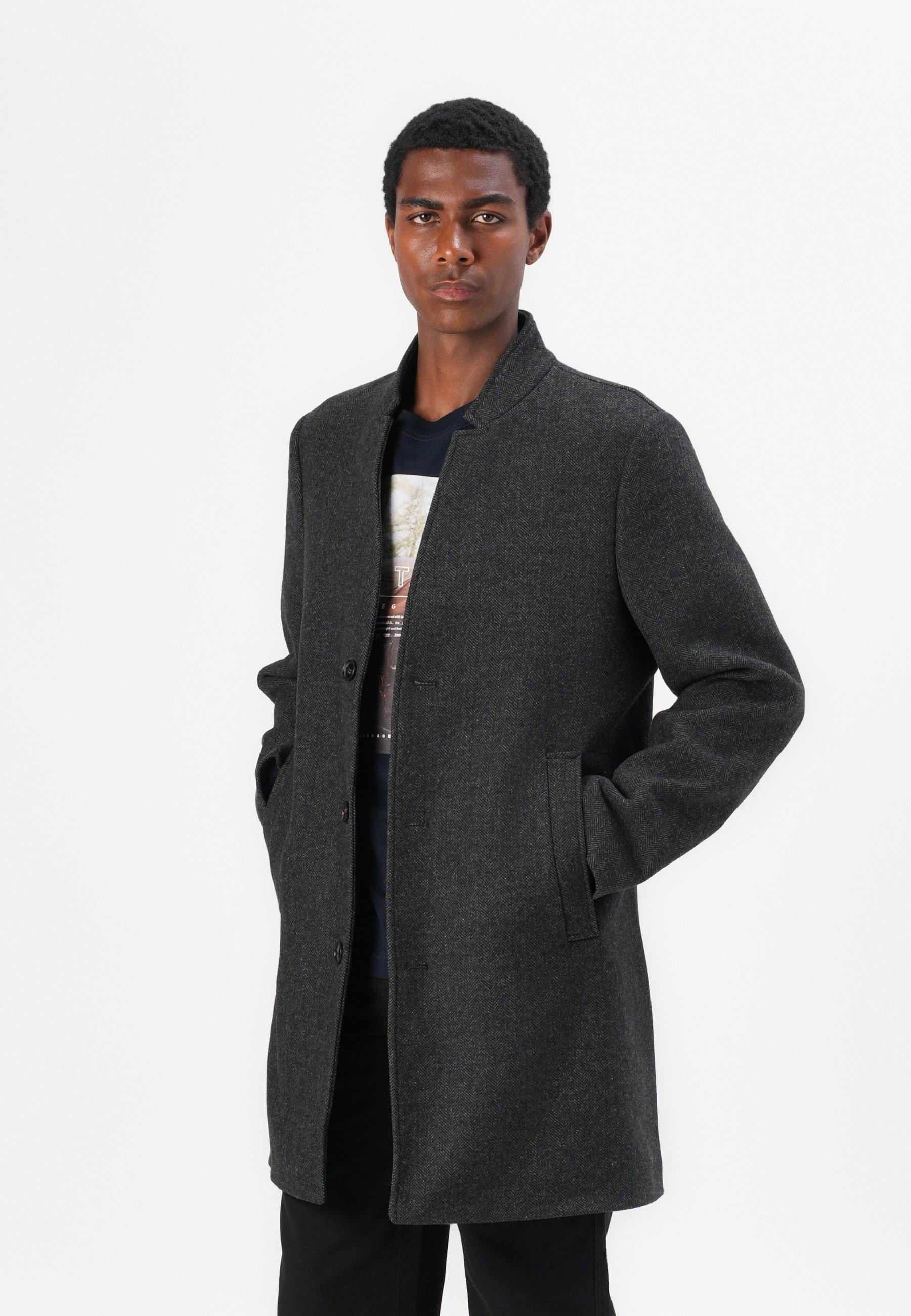 TOM TAILOR DENIM korte jas - grijs
