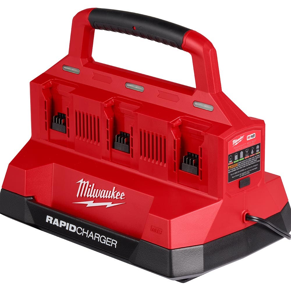 Carregador rápido de 6 estações MILWAUKEE PACKOUT™ M18PC6