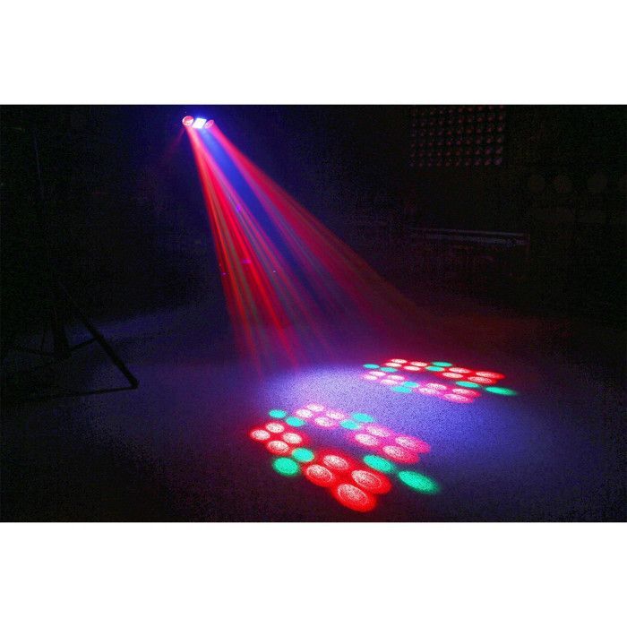 Jeu de lumières - BeamZ - Uranus - Double Moonflower - Stroboscope - LED RGB 30W