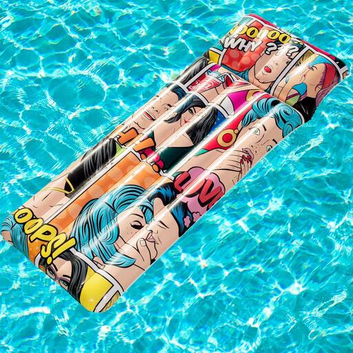 Mehrfarbige PVC-Matte 183x71 cm