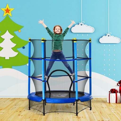  Homcom 342-008v01bu Kindertrampolin