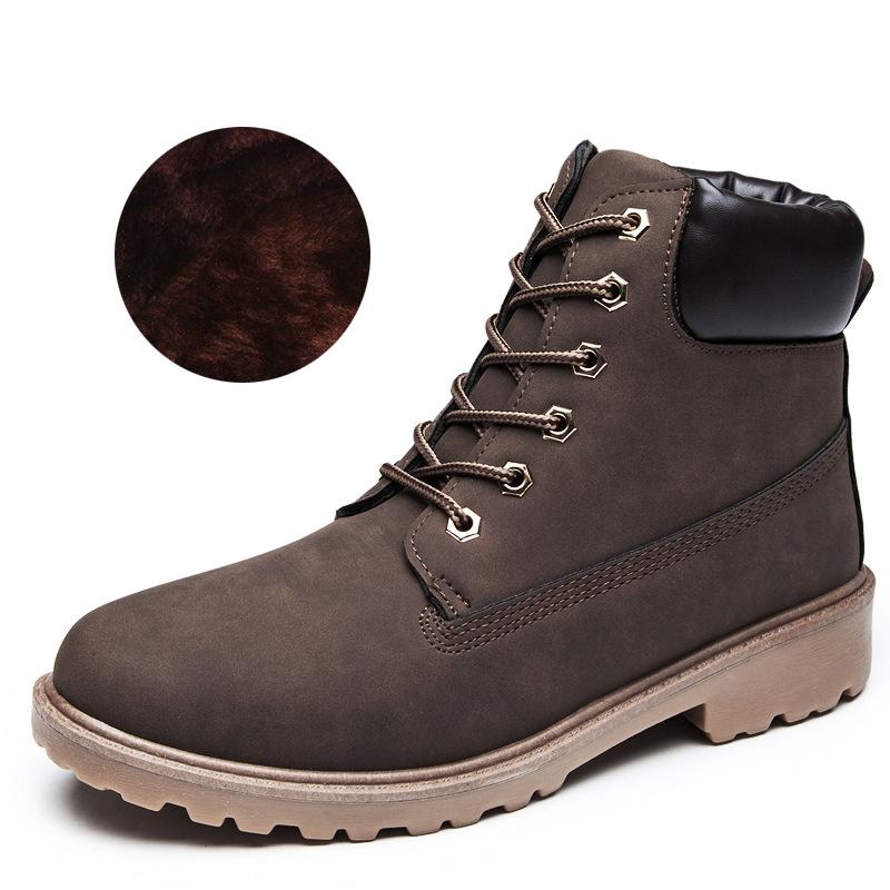 Buty zimowe damskie Buty damskie sznurowane Zimowe botki do kostki Buty codzienne Damskie modne Solidne płaskie trampki Damskie śniegowce