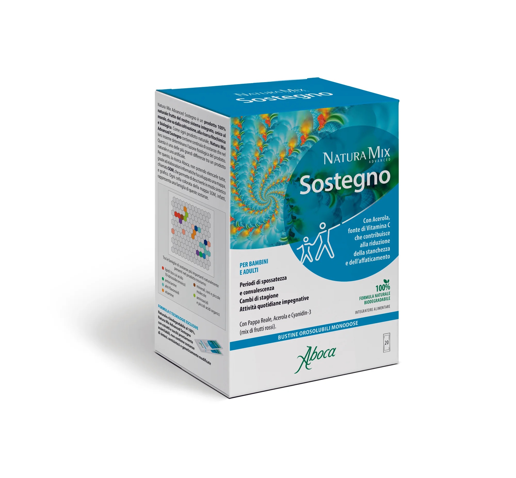 ABOCA Aboca Natura Mix Advanced Support 20 vrećica Smanjuje umor