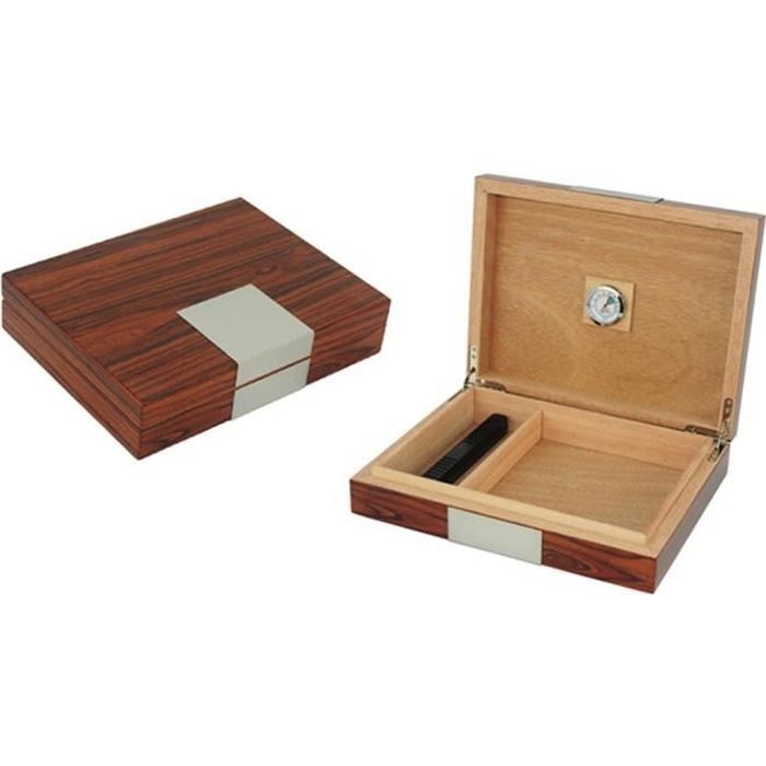 Humidor de madera color ébano para puros - 12 puros - DESIGNETSAMAISON