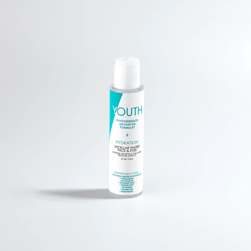 YOUTH Hydration Micellar Water Gezicht & Ogen: reinigend micellair water voor gezicht en ogen.