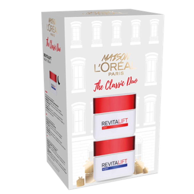 Coffret cadeau L'Oréal crème de jour et de nuit Revitalift