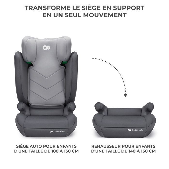 Seggiolino auto Kinderkraft I-Spark i-Size 100–150 cm H-GUARD SPS