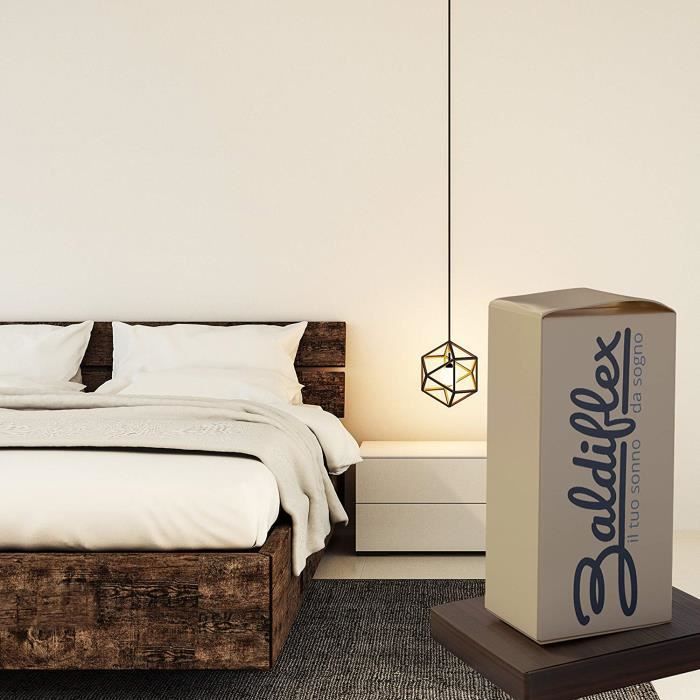 Juego de 2 almohadas de látex de 70x40x12 cm - Funda extraíble con cremallera - Aptas para todo tipo de durmientes