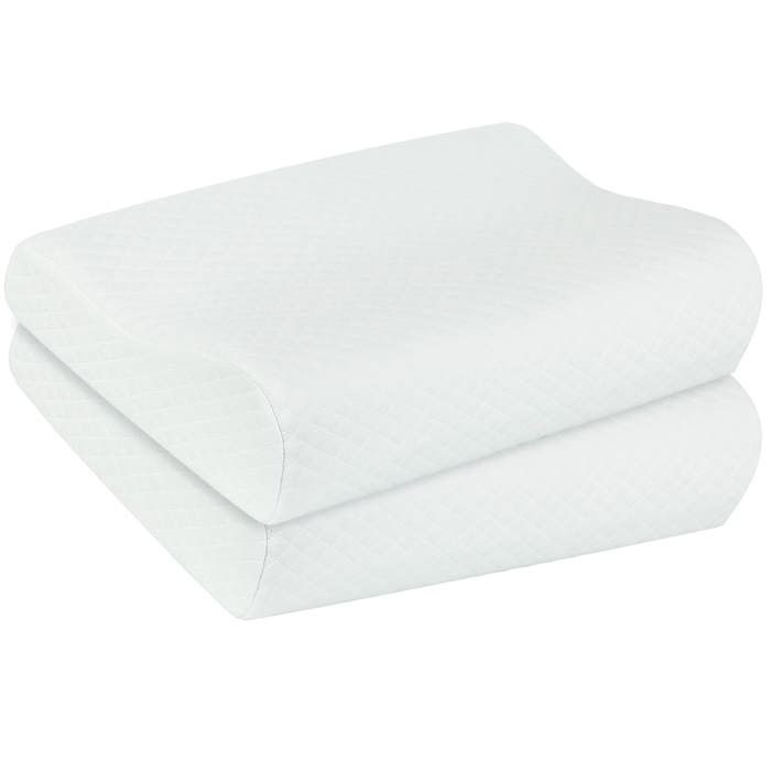 Bultex 140x190 Memory Foam Mattress Topper and Ergonomic Pillows