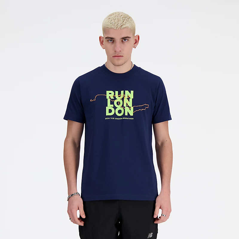 Męska koszulka z grafiką London Edition – NB NAVY