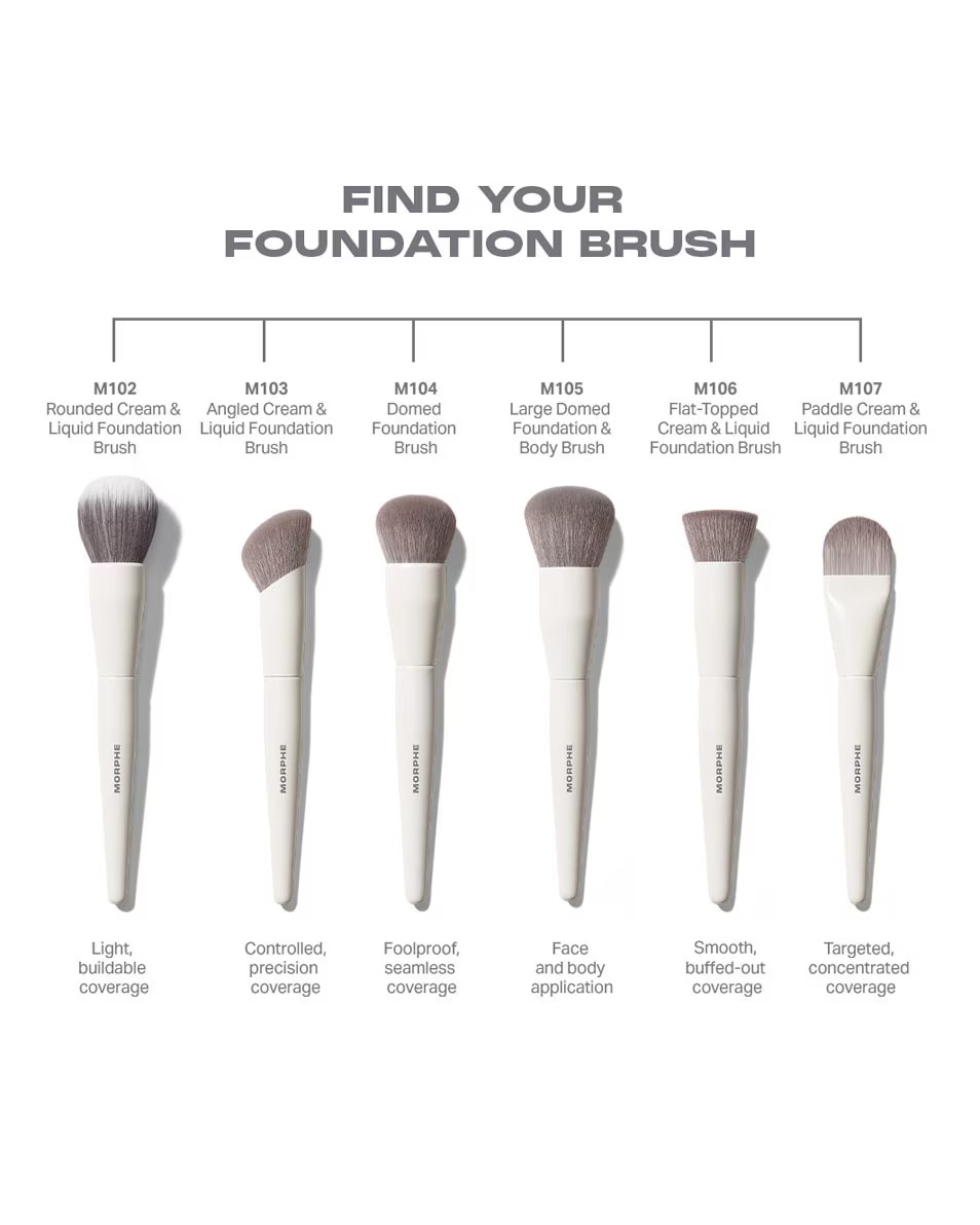 ΠΙΝΕΛΑ MORPHE ΑΝΑΠΛΑΣΣΟΜΕΝΟ ΠΙΝΕΛΟ FOUNDATION M104 DOMED