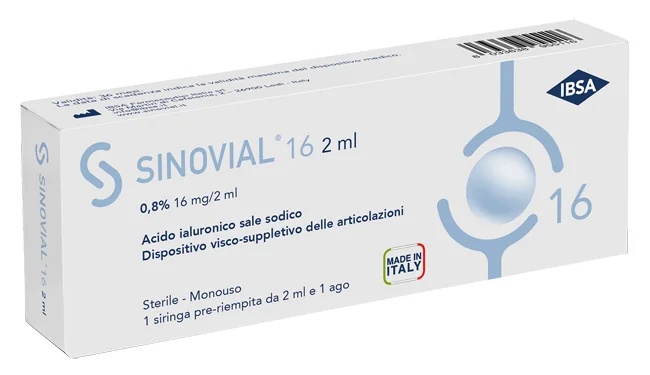 Solución sinovial 16 jeringas 0,8% 2 ml