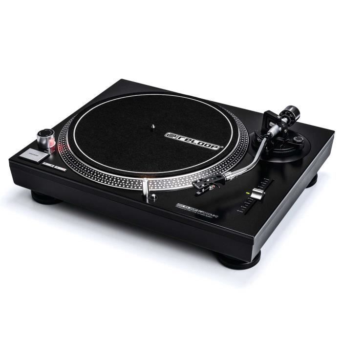 Reloop RP-2000 MK2, toca-discos para DJ com acionamento direto, 33 1/3,45, -8 - 8%, 0,15%, 50 dB, 1 quilograma por centímetro