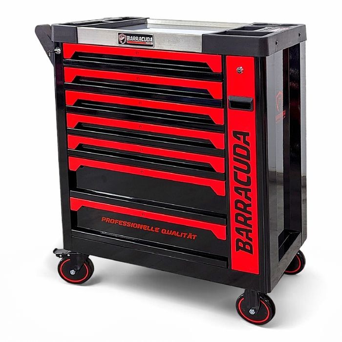 Servante d'atelier - BARRACUDA TOOLS - CUDA Max XXL - 8 tiroirs - 267 outils - Rouge et Noir