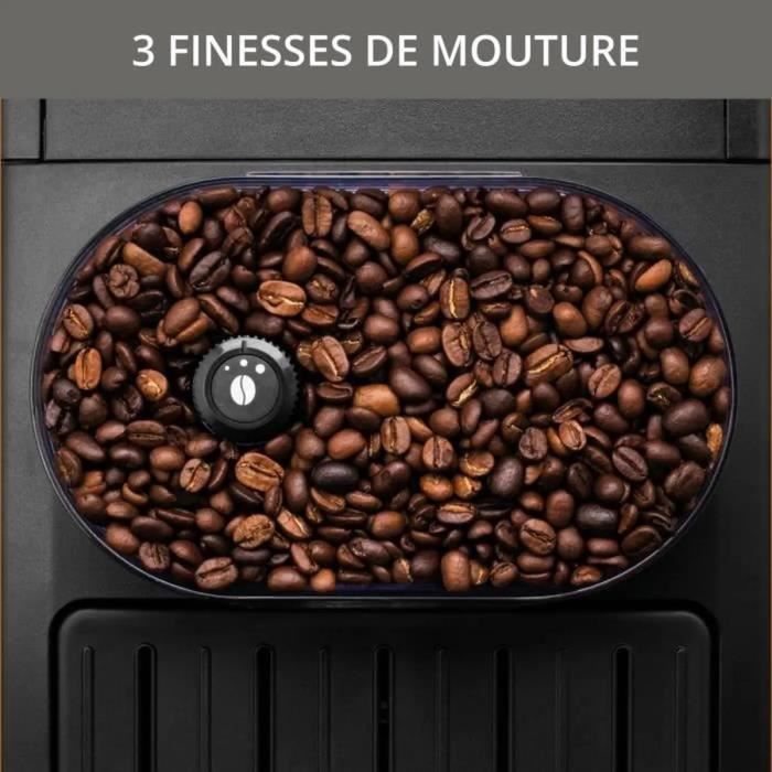 Macchina da caffè automatica KRUPS, 1,7 L, per espresso, con lancia vapore per cappuccino, per preparare 2 tazze contemporaneamente, Essential YY8125FD