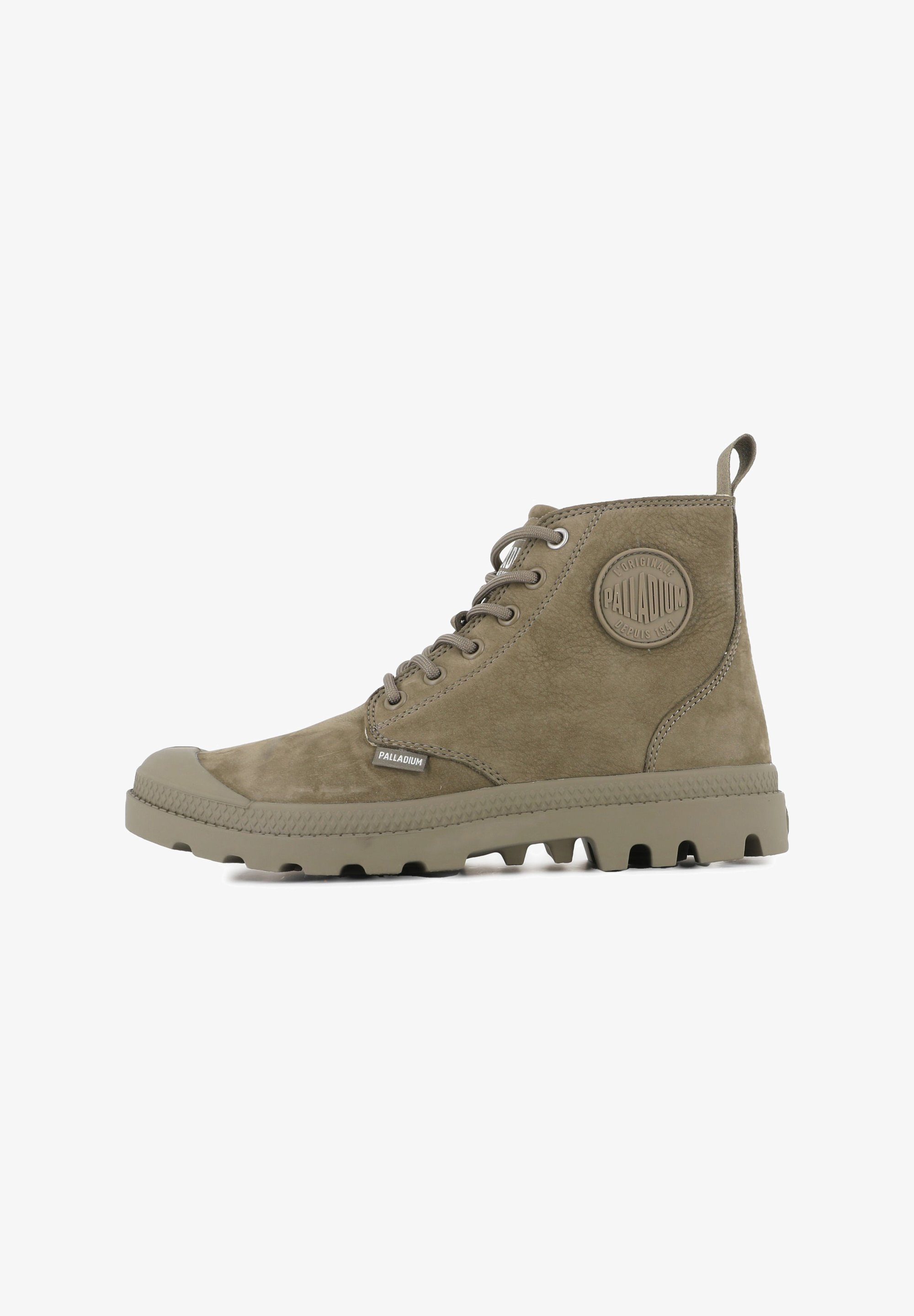 Palladium PAMPA - Enkellaarsjes met vetersluiting - donkergroen