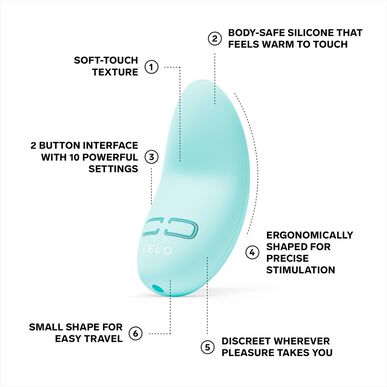 Lelo Mini Clitoris Vibrator Lily 3 Polar Green 1 kpl 1 kpl