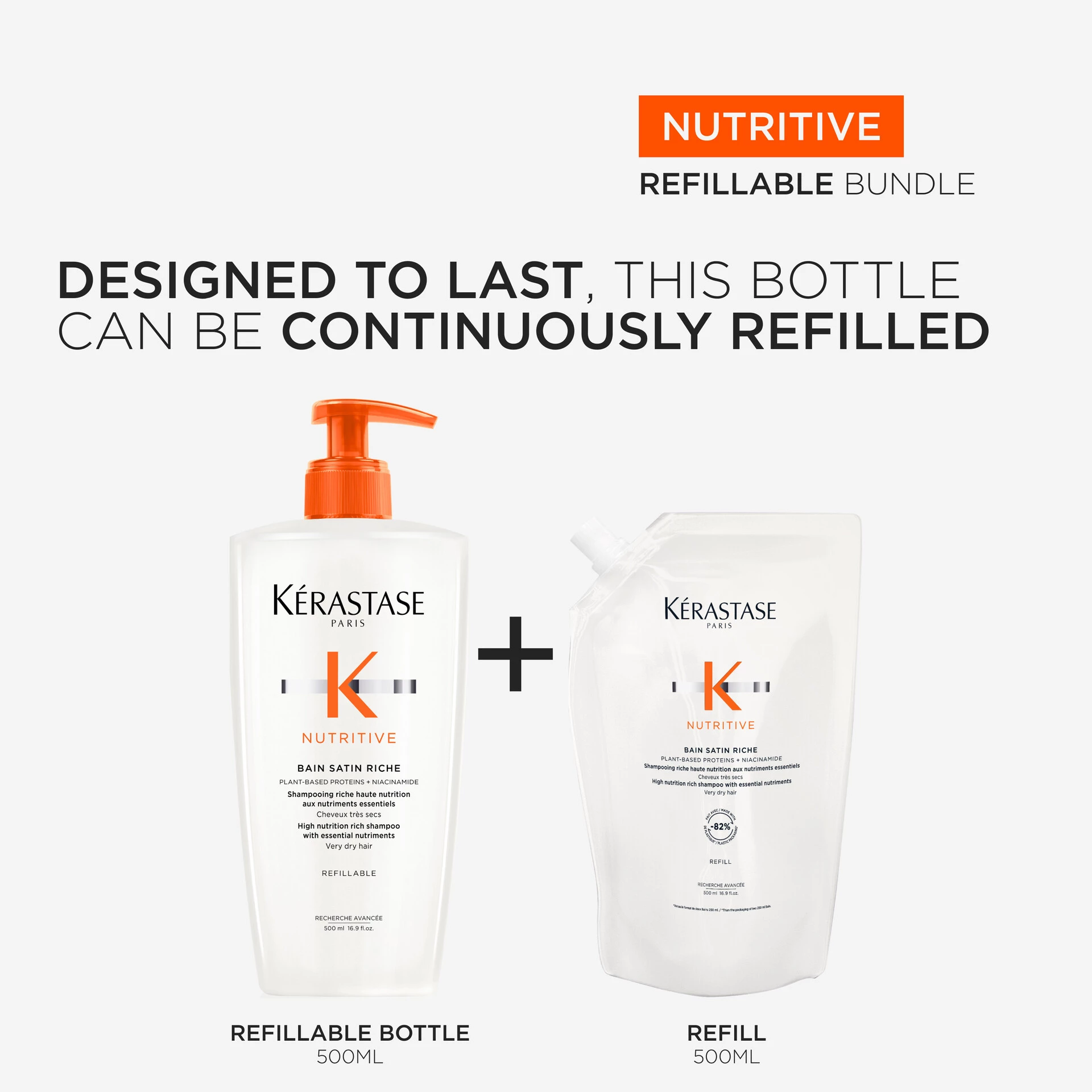 Nutritive Bain Riche šampon refil 500 ml - Kérastase