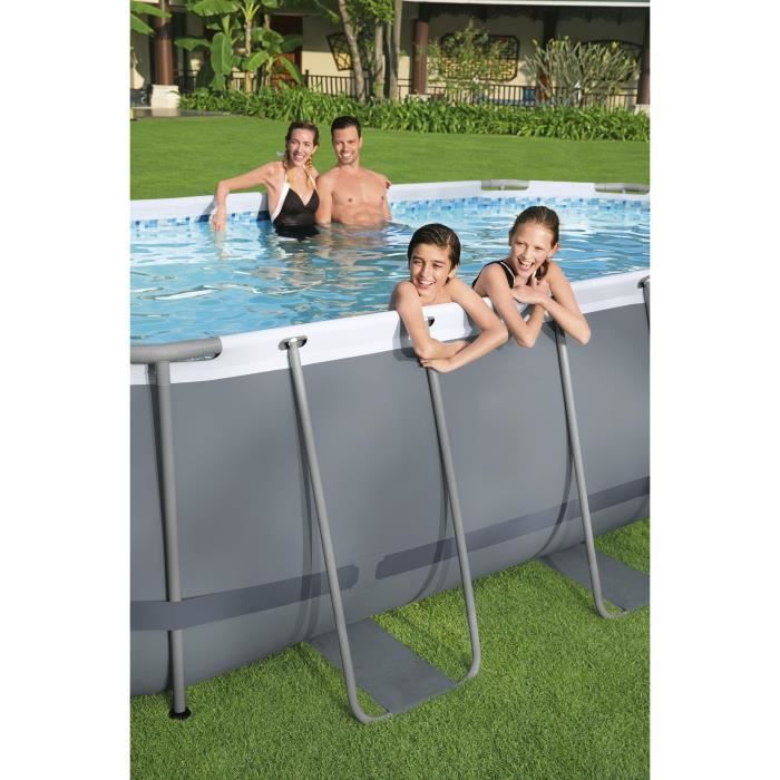 BESTWAY Above Ground Tubular Pool Kit - Steel Pro MAX™ - 427 x 250 x 100 cm - Oval + Guppy Pool Robot